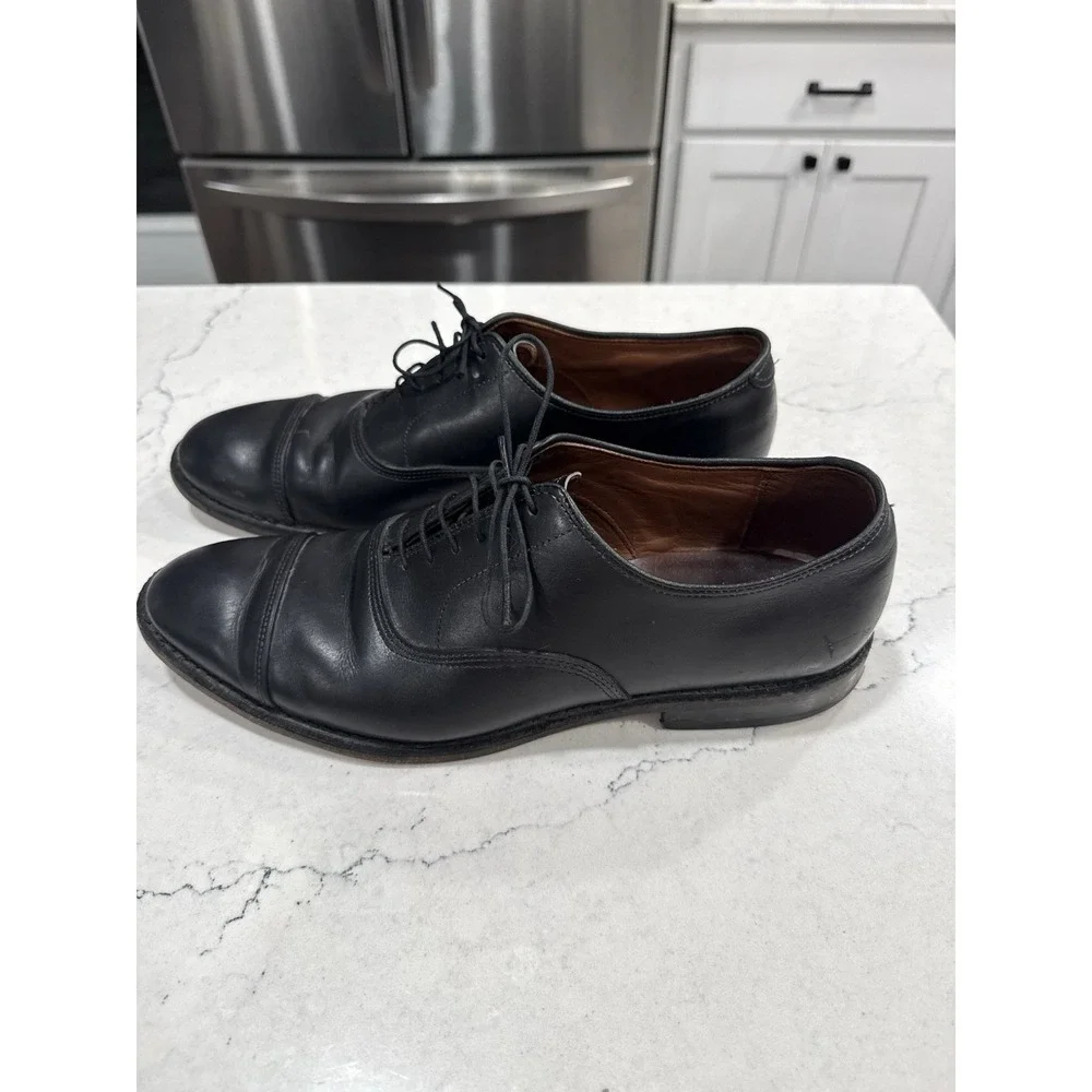 Allen Edmonds Men's Port Washington Bench Welt Black Lace Shoes Size 9